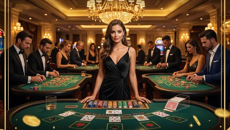 A dynamic screen displaying a variety of online poker PH tables and vibrant arcade games online, with animated '777' elements and players engaged in strategic gameplay.